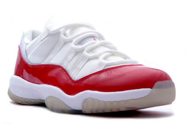 air jordan 11 retro low white varsity red shoes - Click Image to Close