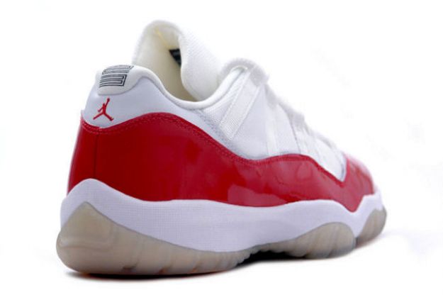 air jordan 11 retro low white varsity red shoes