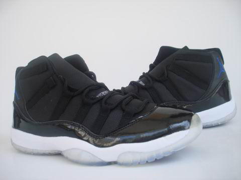 air jordan 11 retro space jams black white shoes - Click Image to Close