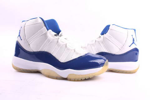 air jordan 11 retro white blue shoes - Click Image to Close