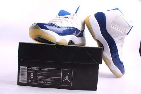 air jordan 11 retro white blue shoes