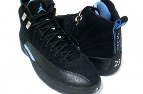 air jordan 12 black white university blue shoes - Click Image to Close