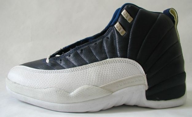 air jordan 12 original obsidian obsidian white french blue shoes