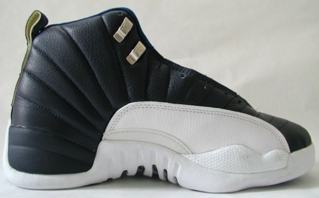 air jordan 12 original obsidian obsidian white french blue shoes