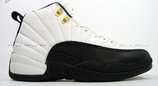 air jordan 12 original taxi white black gold shoes - Click Image to Close