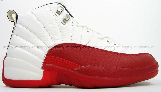 air jordan 12 original white varsity red shoes