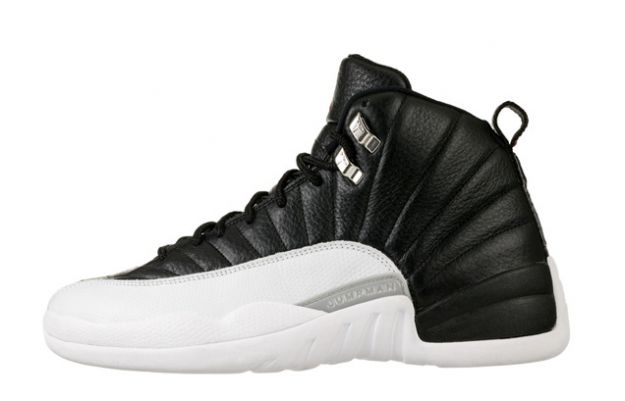 air jordan 12 retro playoffs black white shoes - Click Image to Close