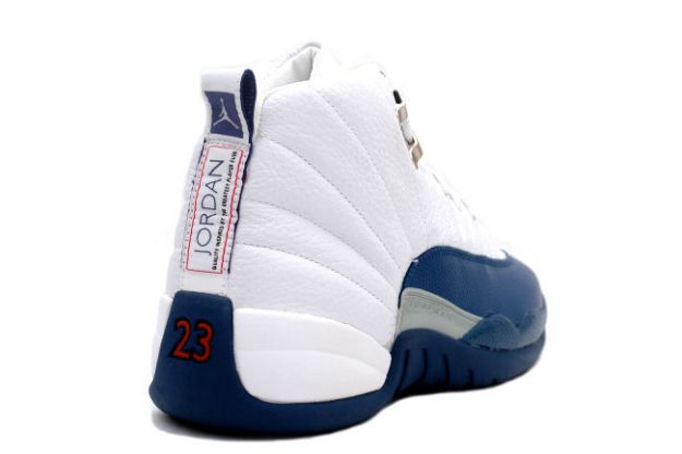 air jordan 12 retro white french blue metallic silver shoes - Click Image to Close