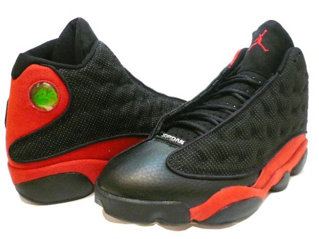 air jordan 13 original black varsity red shoes