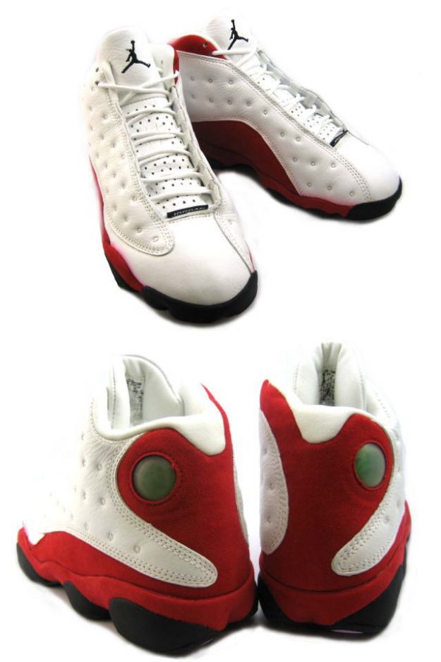 air jordan 13 original white black true red pearl shoes