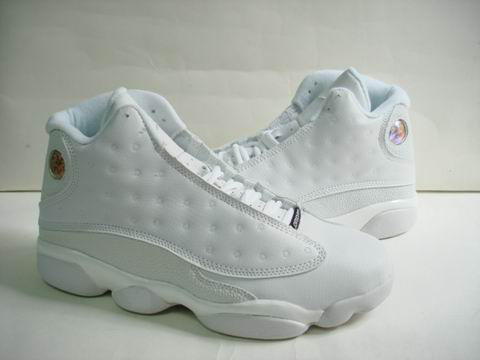 air jordan 13 retro all white shoes