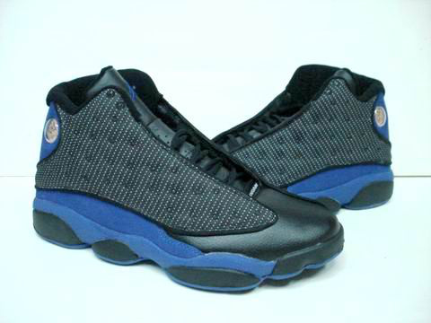 air jordan 13 retro black blue shoes