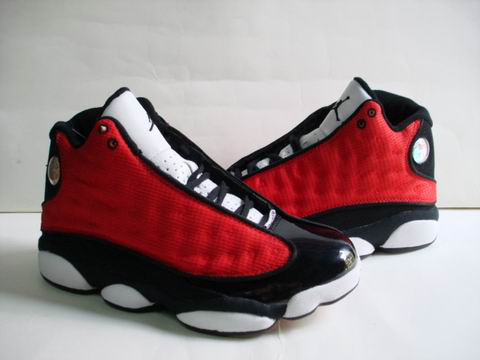 air jordan 13 retro white black red shoes - Click Image to Close
