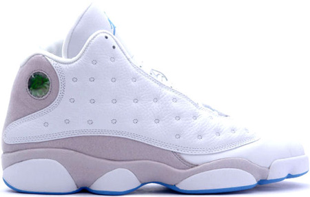 air jordan 13 retro white grey university blue shoes