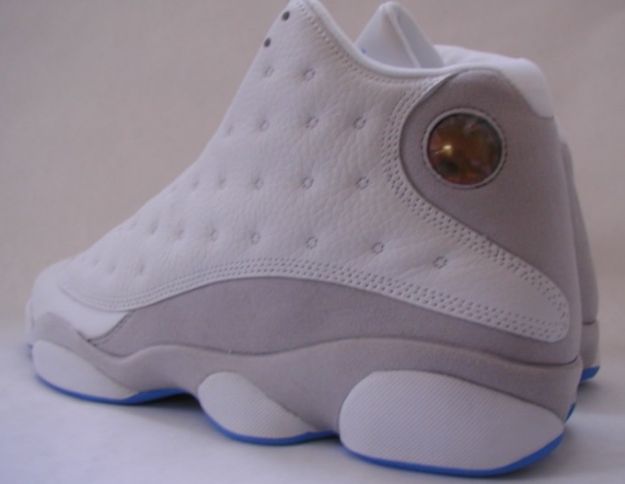 air jordan 13 retro white grey university blue shoes