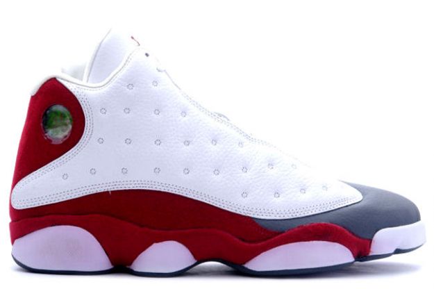 air jordan 13 retro white team red flint grey shoes