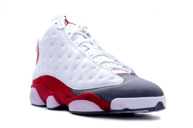 air jordan 13 retro white team red flint grey shoes