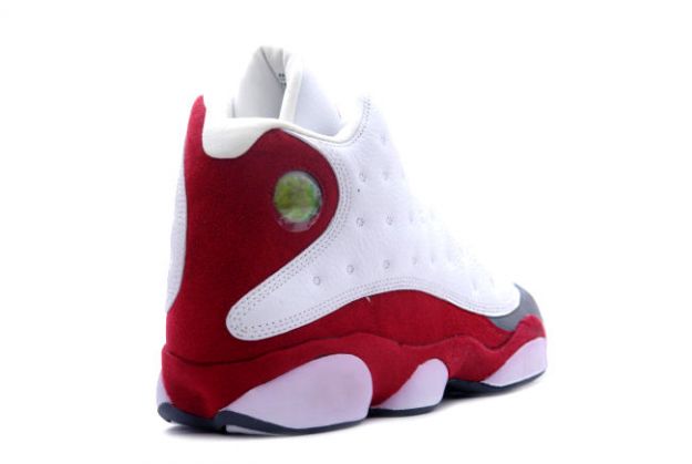 air jordan 13 retro white team red flint grey shoes