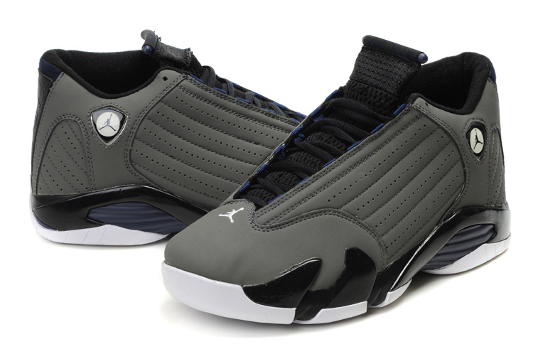 air jordan 14 retro grey white shoes - Click Image to Close