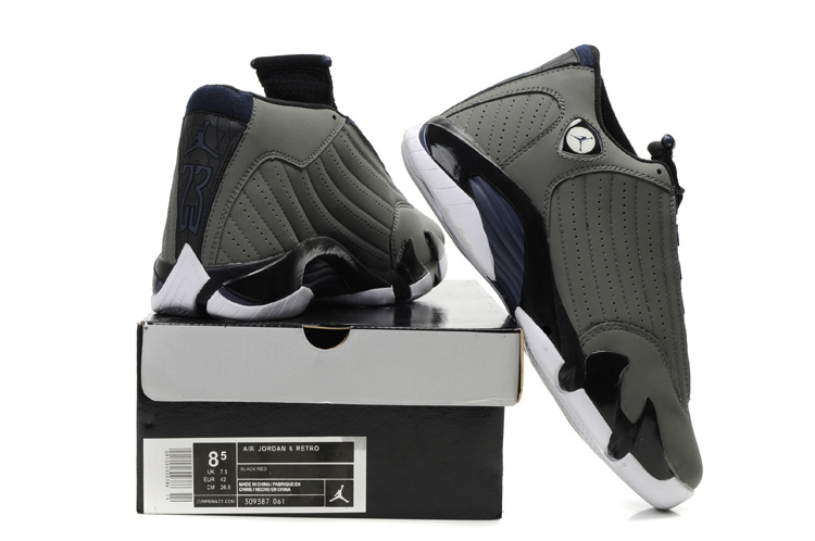 air jordan 14 retro grey white shoes - Click Image to Close