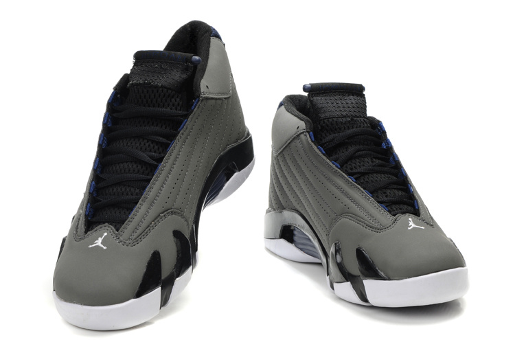 air jordan 14 retro grey white shoes - Click Image to Close