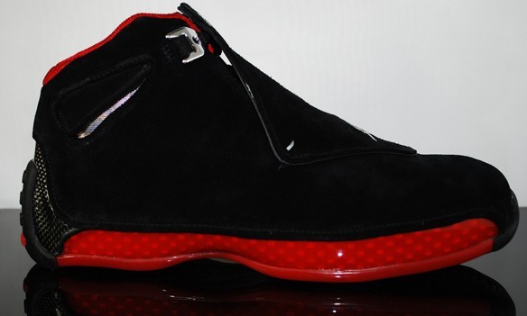 Original Air Jordan 18 Black Varsity Red Countdown Package Shoes