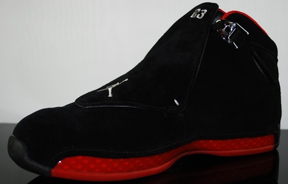 Original Air Jordan 18 Black Varsity Red Countdown Package Shoes