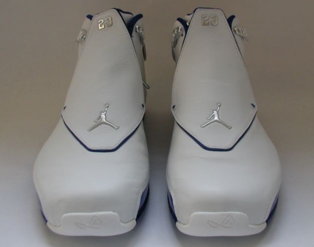 original air jordan 18 white roya blue shoes
