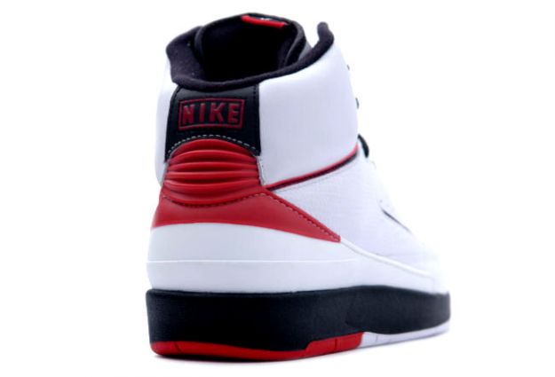 Authentic Air Jordan 2 Retro White Varsity Red Black Shoes - Click Image to Close