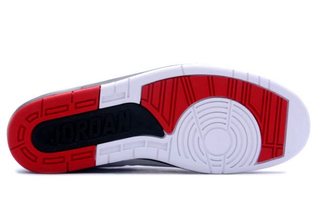 Authentic Air Jordan 2 Retro White Varsity Red Black Shoes