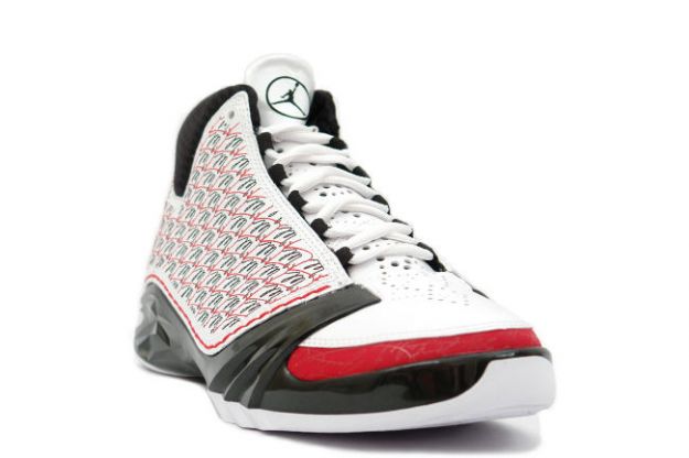 original air jordan 23 all stars white black varsity red shoes