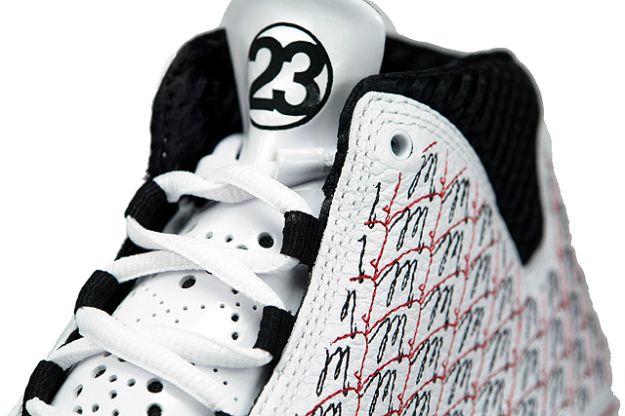 original air jordan 23 all stars white black varsity red shoes - Click Image to Close