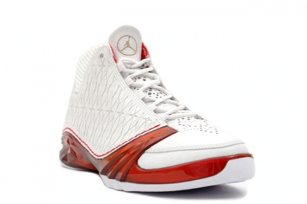 air jordan 23 white varsity red metallic silver shoes