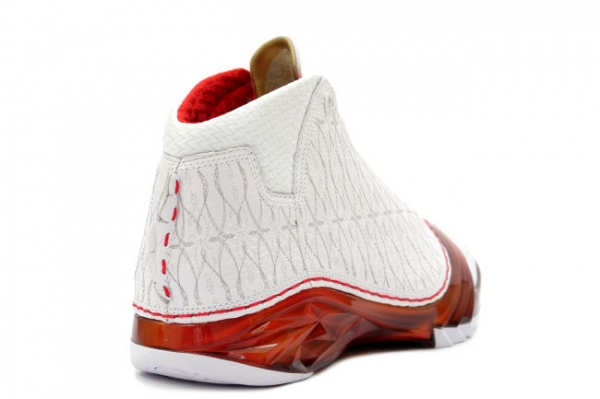 air jordan 23 white varsity red metallic silver shoes