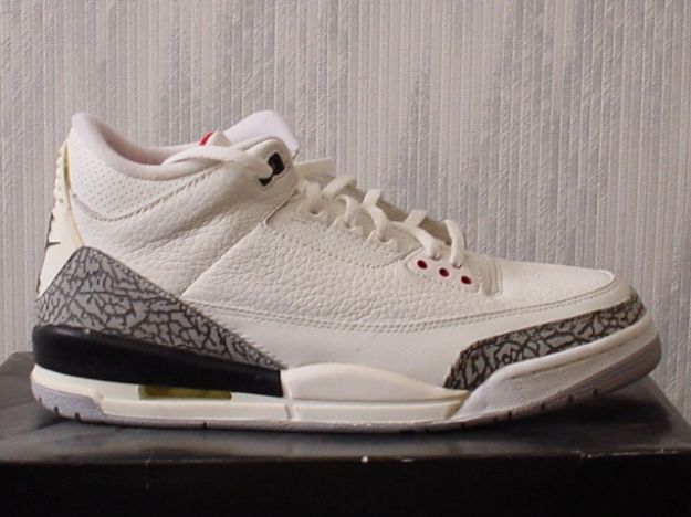 Authentic Air Jordan 3 Retro 1994 White Cement Grey Shoes - Click Image to Close