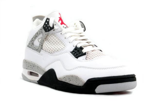 air jordan 4 retro 1999 white black cement shoes for sale online