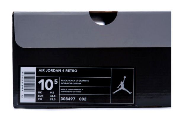 air jordan 4 retro black cat light graphite shoes for sale online - Click Image to Close