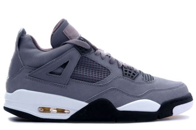 air jordan 4 retro cool grey chrome dark charcoal varsity maize shoes for sale online