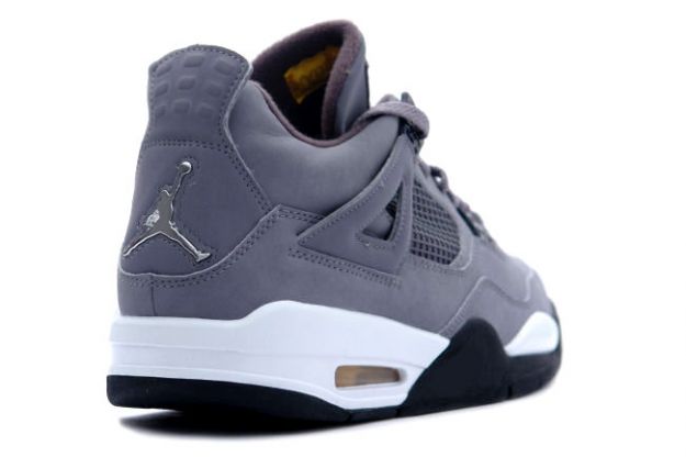 air jordan 4 retro cool grey chrome dark charcoal varsity maize shoes for sale online - Click Image to Close