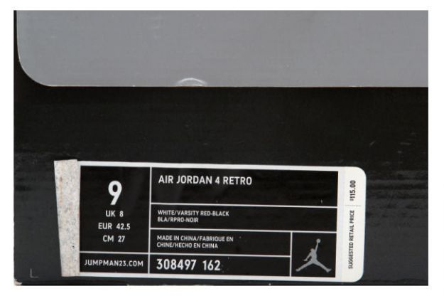air jordan 4 retro mars blackmon white varsity red black shoes for sale online - Click Image to Close
