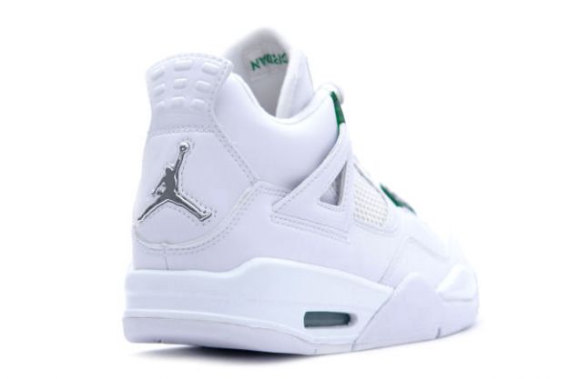 air jordan 4 retro white chrome green shoes for sale online