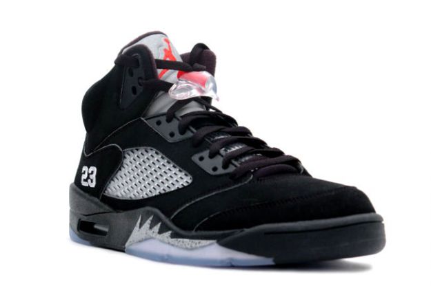 air jordan 5 retro black metallic silver shoes for sale online