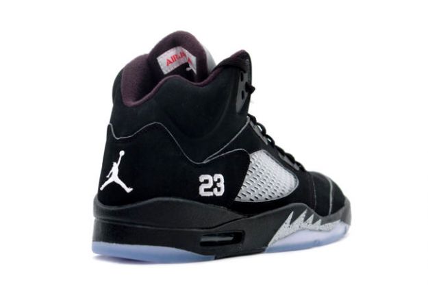 air jordan 5 retro black metallic silver shoes for sale online
