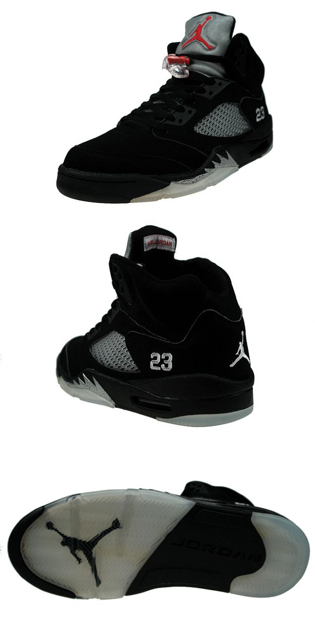 air jordan 5 retro black metallic silver shoes for sale online