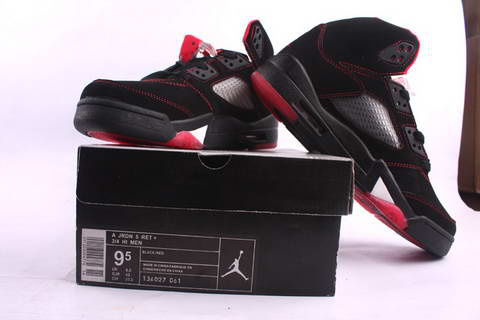 air jordan 5 retro black red fire white shoes for sale online - Click Image to Close