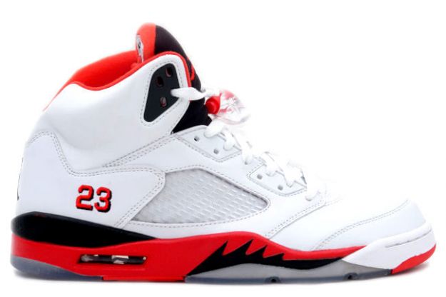 air jordan 5 retro fire red white fire red black shoes for sale online