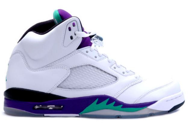 air jordan 5 retro white grape ice new emerald shoes for sale online