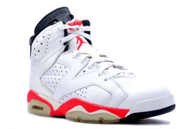 cheap air jordan 6 original white infared black shoes - Click Image to Close