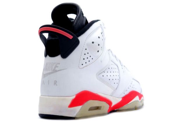 cheap air jordan 6 original white infared black shoes - Click Image to Close