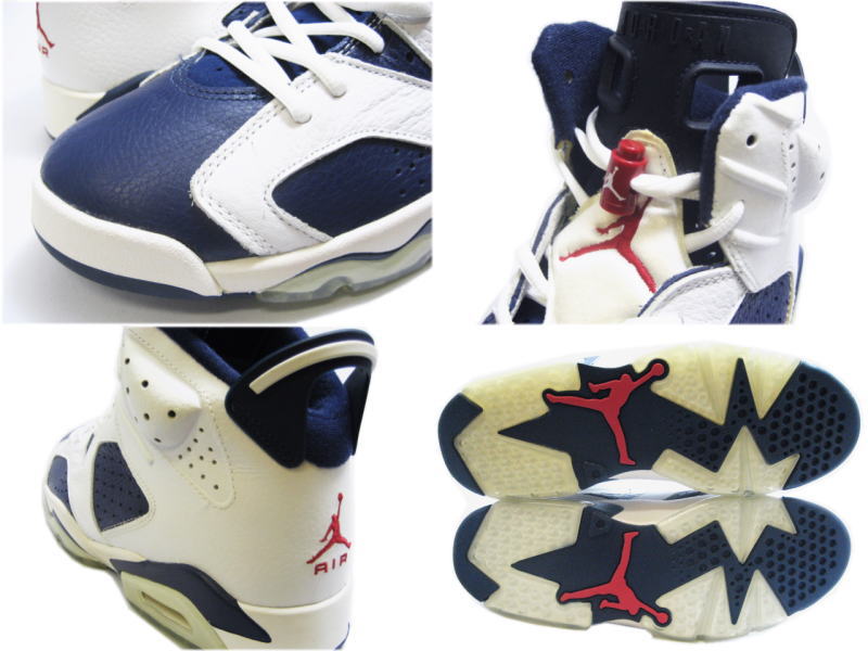 cheap air jordan 6 retro olympic midnight navy varsity red white shoes